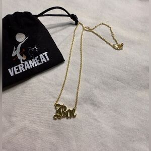 New with Tags Sterling Silver Plated with 14K Gold Verameat Bae Choker Necklace